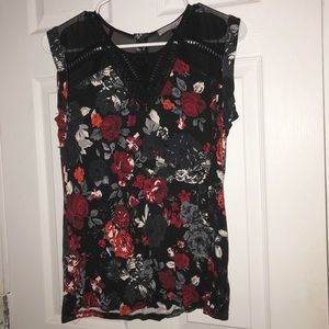 Beautiful Sleeveless top with see through details